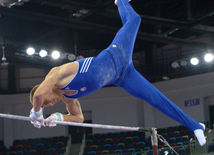 İdman gimnastikası üzrə 22-ci Bakı Çempionatı və Birinciliyi. Kişilər arasında çoxnövçülük finalı və mükafatlandırma mərasimi. Bakı, Azərbaycan, 03 oktyabr 2015